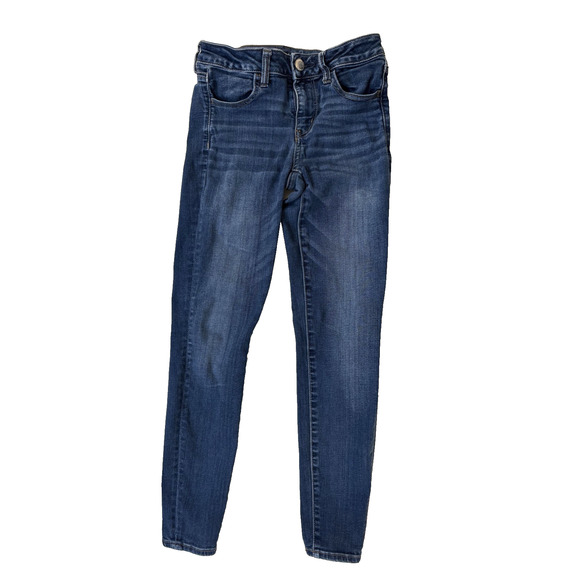 American Eagle Outfitters Jeans Womens 4 Blue Next Level Stretch Skinny Denim - Picture 1 of 9